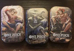 (LOT OF 12) One Piece CCG Card Game 2-Pack Mini Tin Set Vol 2 Bandai New Sealed - Image 2