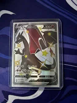 Pokemon TCG Charizard v Champions Path Shiny Holo Card 079/073 NM Secret Rare - Image 1