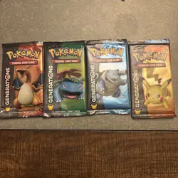 Pokemon Opened Generation Packs Set Gently Used Condition No Cards - Image 1