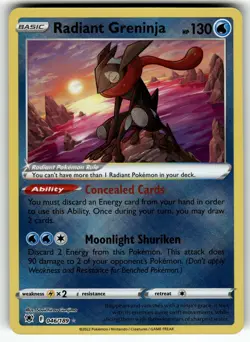 Radiant Greninja 046/189 SWSH10: Astral Radiance NM Pokemon Card TCG - Image 1