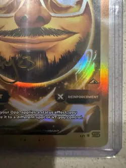 VCARD 1/1! Awakened Worlds 1st Edition GOD RARE SIGNED CARD SUPPORT "LETS PLAY!" - Image 2