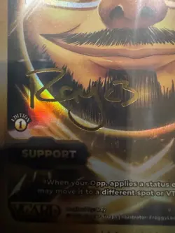 VCARD 1/1! Awakened Worlds 1st Edition GOD RARE SIGNED CARD SUPPORT "LETS PLAY!" - Image 4