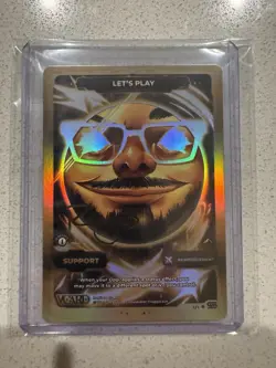 VCARD 1/1! Awakened Worlds 1st Edition GOD RARE SIGNED CARD SUPPORT "LETS PLAY!" - Image 5