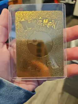 Charizard Gold Foil Fan Art Vinyl Textured Collector Display Card LV76 #6 - Image 4