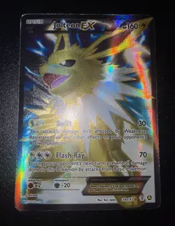 Pokemon Card TCG Jolteon EX Full Art 28a/83 Mega Powers Collection Promo Card - Image 1