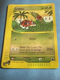 Ledyba Reverse Holo Pokemon Card Skyridge 73/144 - Image 1