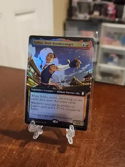 Sokka, Bold Boomeranger Foil Extended Art Avatar: The Last Airbender NM MTG - Image 1
