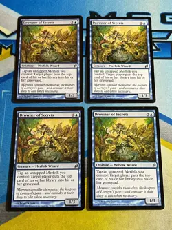 Magic the Gathering MTG Lorwyn DROWNER OF SECRETS x4 - Image 1