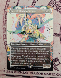 MTG Myrel, Shield of Argive Borderless Secret Lair Encyclopedia of Magic NM - Image 1
