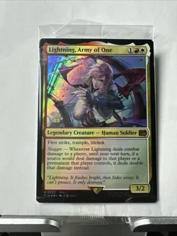 Lightning, Army of One - Pre-release Foil Stamped Promo - Final Fantasy MTG - Image 2