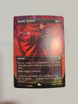 Deadly Rollick (Borderless) Commander Masters Foil - Image 1