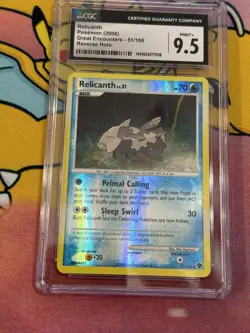Pokemon CGC 9.5Mint+ Relicanth 51/106 Great Encounter Reverse Holo - Image 1