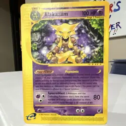 Pokemon Alakazam Expedition Base Rare 33/165 Regular 100 HP Stage 2 English TCG - Image 1