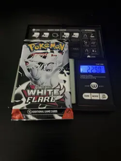 Very Heavy 22.90g! Pokemon White Flare Booster Pack Sealed! God PackU - Image 1
