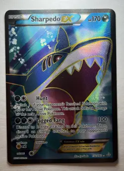 Pokemon TCG Sharpedo EX Full Art Holo Ultra Rare 152/160 XY Primal Clash 170HP - Image 1
