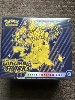 Pokemon Scarlet & Violet Surging Sparks Elite Trainer Box ETB Factory Sealed - Image 1