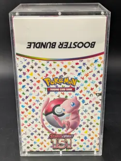 Pokemon 151 SV3.5 Booster Bundle Display Factory Sealed Case W/Acrylic Case - Image 1