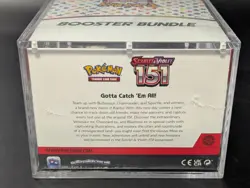Pokemon 151 SV3.5 Booster Bundle Display Factory Sealed Case W/Acrylic Case - Image 3