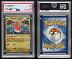 Tatsugiri (Twilight Masquerade) Pokemon Scarlet & Violet Black Star Promo PSA 8 - Image 3