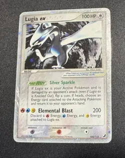 2005 Pokemon EX Unseen Forces Lugia EX Holo Foil Rare 105/115 - Well Loved - Image 1