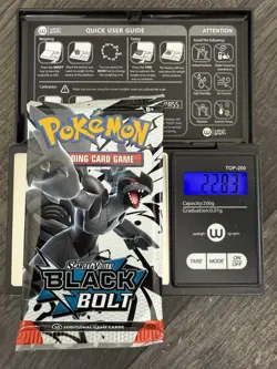 Heavy 22.83! Pokemon TCG SV 10.5 Black Bolt Booster Pack Sealed! Demi-God PackU! - Image 1