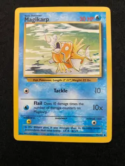 Magikarp 35/102 Base Set Regular Near Mint (NM) - Pokemon TCG WOTC 1999 vintage - Image 1