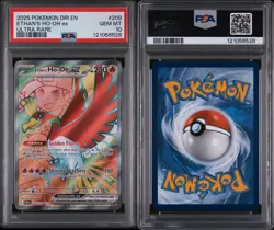 2025 POKEMON DRI EN-DESTINED RIVALS ULTRA RARE #209 ETHAN'S HO-OH EX PSA 10 - Image 3