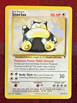 Snorlax 64/110 Pokemon TCG WOTC Legendary Collection Uncommon MP - Image 2
