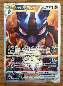 Pokemon TCG Lucario VSTAR SWSH291: Black Star Promo Holo Lot x2 - Image 2