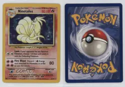 Ninetales Holo Pokemon Base Set #12 1999 - Image 3