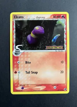 Pokemon TCG Ekans Delta Species EX Dragon Frontiers 47/101 Holo 2006 - Image 1