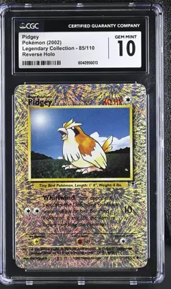 Pidgey - Pokemon (2002) Legendary Collection - 85/110 Reverse Holo CGC 10 - Image 1
