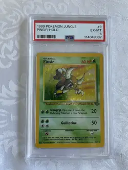 1999 POKEMON JUNGLE #9 PINSIR HOLO PSA 6 EX-MT - Image 1