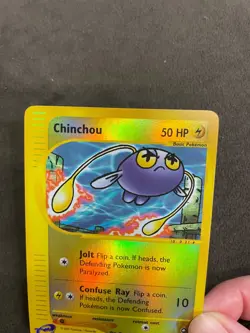 Chinchou 71/147 Aquapolis Reverse Holo eReader English Pokemon TCG NM - Image 5