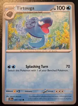 Tirtouga 037/142 Common Scarlet & Violet: Stellar Crown Pokemon TCG - Image 1