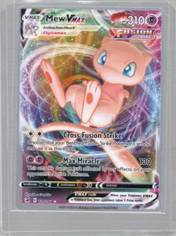 Mew VMAX 114/264 Fusion Strike Ultra Rare Non Holo Pokemon TCG - Image 1