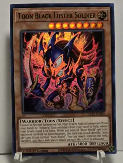 Toon Black Luster Soldier TOCH-EN001 Ultra Rare 1st Edition Yugioh TCG NM/M - Image 1