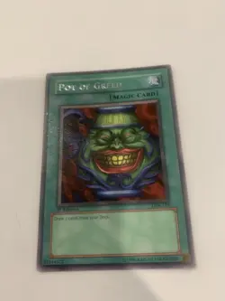 Konami Yu-Gi-Oh! Pot of Greed LOB-119 1st Edition Rare Blue Eyes Set - Image 1
