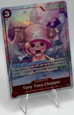 One Piece Card Game Tony Tony Chopper OP08-007 SR Holo Japanese NM - Image 3