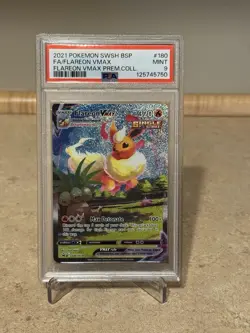Flareon VMAX SWSH180 SWSH: Sword & Shield Promo Cards Holo PSA 9 - Image 1