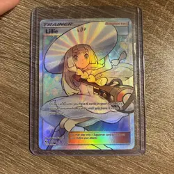 Pokemon Sun & Moon base set Lillie 147/149 Trainer card mint condition - Image 1