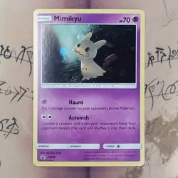 Mimikyu SM29 Black Star Promo Holo NM Pokemon Card English - Image 1