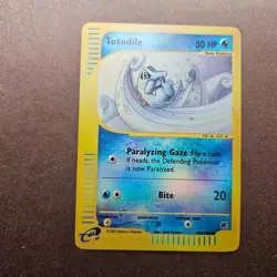 Totodile 135/165 Pokemon Expedition Reverse Holo Rare Card - LP - Image 1