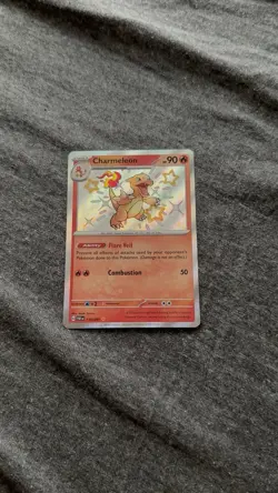 Pokemon TCG Charmeleon Holo Shiny Rare Card Paldean Fates 110/091 NM/M Condition - Image 1