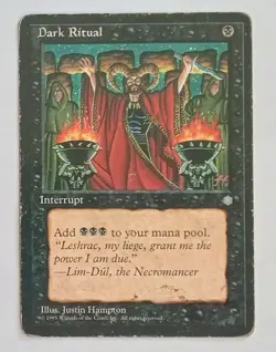 Magic MTG - Dark Ritual - Ice Age - HP - Image 1