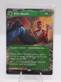 Miles Morales M 0211 Borderless Marvel's Spider-Man Magic the Gathering MT - Image 1