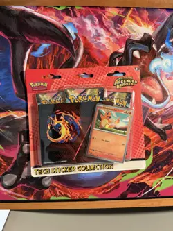 Pokemon Mega Evolution Ascended Heroes Tech Sticker Collection Charmander - Image 1