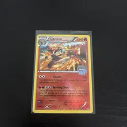 Pokemon Blaziken Furious Fists 14/111 Reverse Holo National Championships Stamp - Image 1