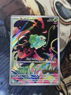Pokemon TCG Mega Evolutions Bulbasaur 133/132 Stamped Promo - Image 1