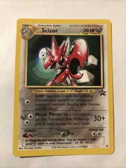 Scizor Black Star Promo 33 Near Mint Pokemon NM Vintage WOTC Wizards - Image 1